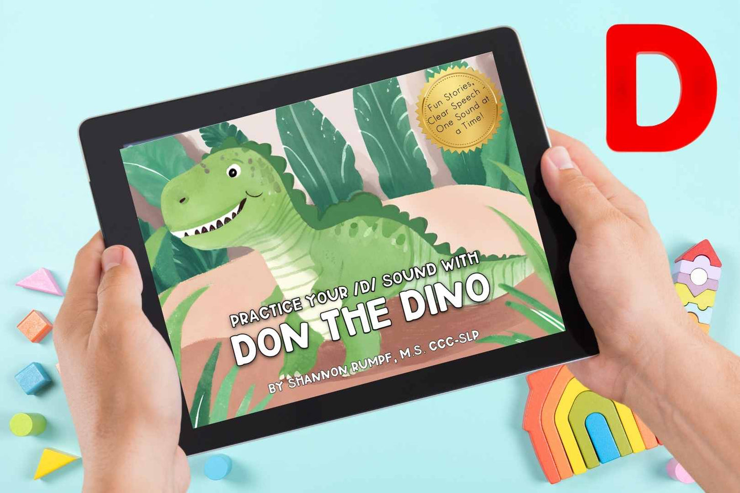 Cover page of Don the Dino speech sound eBook