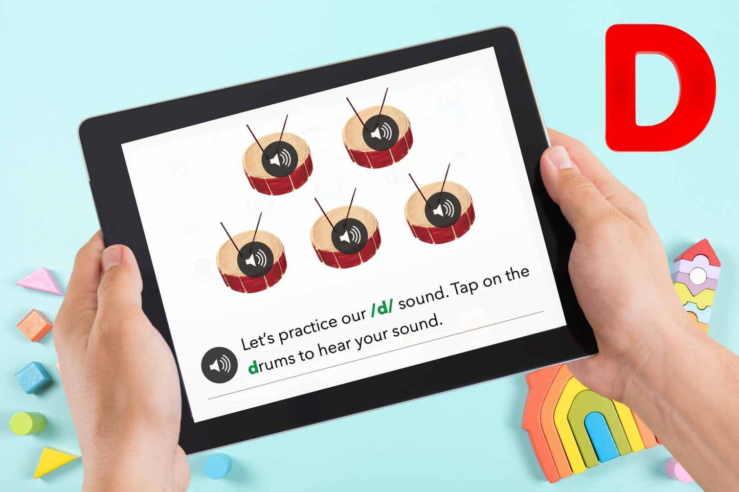 Sample page of Don the Dino speech sound eBook