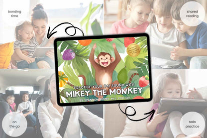 Mikey the Monkey Speech Sound eBook in different contexts.